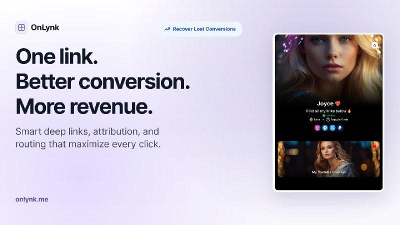 OnLynk.me 🔗 | Smart bio link tool
