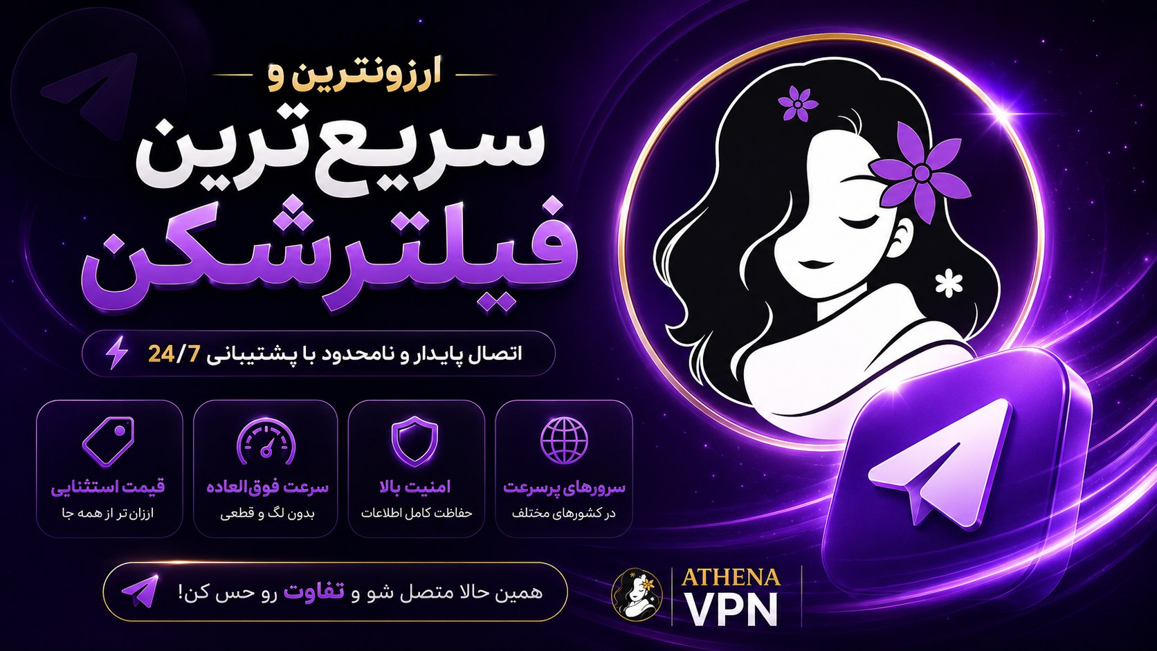 آتنا VPN | فروش فیلتر شکن