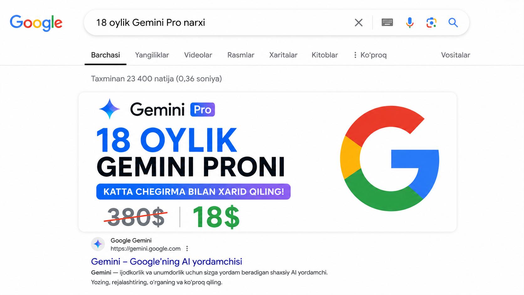 Gemini pro | KATTA chegirma